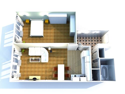 Fotografie nemovitosti - Prodej bytu 2+kk, 62m2, OV, ul. Komunardů, Praha Holešovice