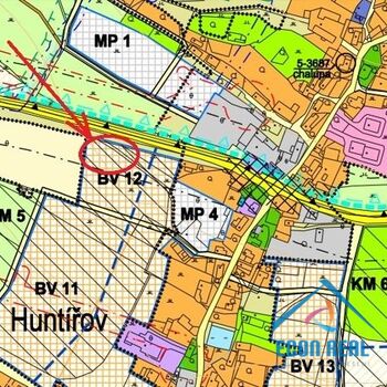 Prodej pozemku na stavbu RD 1832 m2 s krásným výhledem 5 min. od Děčína, Huntířov