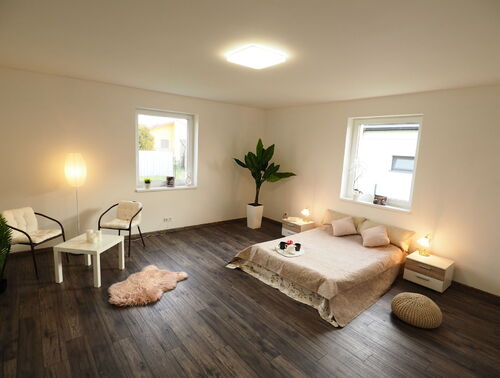 Fotografie nemovitosti - Prodej nového přízemního RD s podkrovím, 4+kk, se zahradou, pozemek 769 m2, Černiv, okres Litoměřice