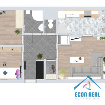 Prodej světlého a praktického bytu 3+1, s 3 komorami a lodžií 7 m2, Pohnertova, Praha 8 Kobylisy