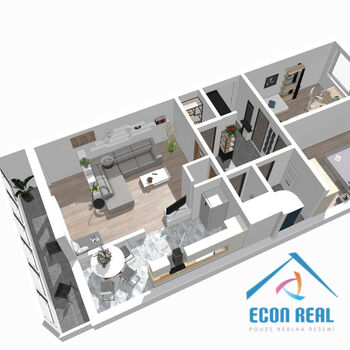 Prodej světlého a praktického bytu 3+1, s 3 komorami a lodžií 7 m2, Pohnertova, Praha 8 Kobylisy