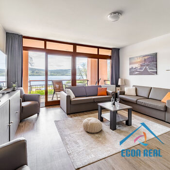 Prostorný apartmán 3kk, 76 m2, s lodžií, přímo u jezera, Marina Lipno, Lipno nad Vltavou