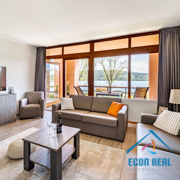 Prostorný apartmán 3kk, 76 m2, s lodžií, přímo u jezera, Marina Lipno, Lipno nad Vltavou