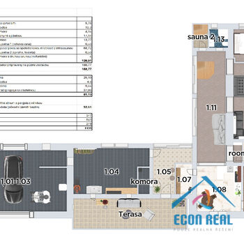 Prodej RD s dvojgaráží, saunou, vířivkou a bazénem, Svatava u Černovic