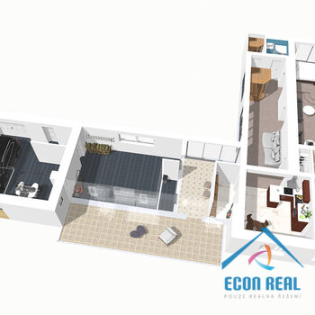 Prodej RD s dvojgaráží, saunou, vířivkou a bazénem, Svatava u Černovic