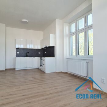 Pronájem zcela nového bytu 2kk 56 m2, terasa 18 m2, parkovací stání, ve vile, Havlíčkova, Kolín