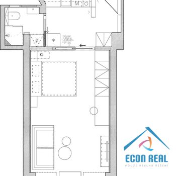 Pronájem luxusně zrekonstruovaného, designového, plně vybaveného 1kk, Opatovická, Praha 1 Nové Město