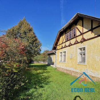 Prodej usedlosti včetně stavebního povolení na 13 apartmánů, Lutová, Chlum u Třeboně