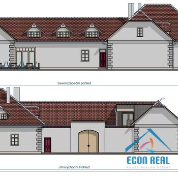 Prodej usedlosti včetně stavebního povolení na 13 apartmánů, Lutová, Chlum u Třeboně