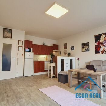 Prodej útulného bytu 1kk s lodžií, sklepem a garážovým stáním, Sluneční náměstí, Praha 13 Stodůlky