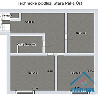 Prodej domu se dvěma byty, garáže, zahrada 2815 m2, Ústí u Staré Paky