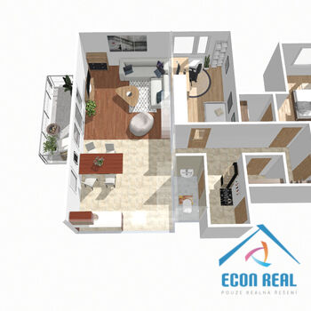 Prodej komfortního bytu 3+kk, 83 m2, balkon, sklep, 2 garážová stání, Symfonická, Praha 5