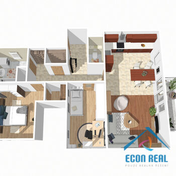 Prodej komfortního bytu 3+kk, 83 m2, balkon, sklep, 2 garážová stání, Symfonická, Praha 5