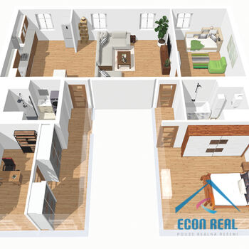 Krásný, rodinný byt 4+kk s parkováním, 128m2, Na Rozcestí, Praha 9 Libeň,