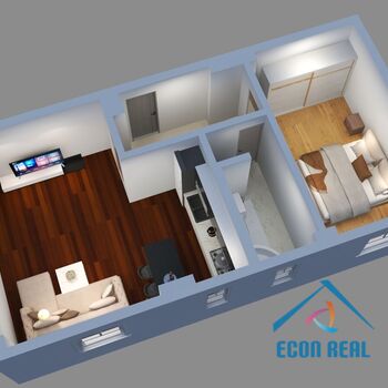 Prodej světlého bytu 2+KK, 53 m2, Vladivostocká, Praha 10 Vršovice