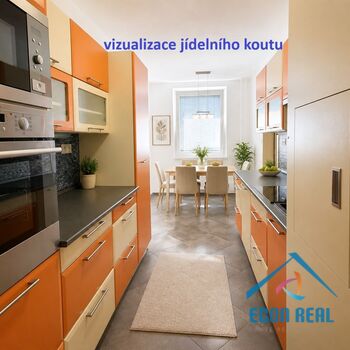Prodej zrekonstruovaného bytu 3+1, 68 m&sup2; + zasklená lodžie a sklep - Hnězdenská, Praha 8, Troja